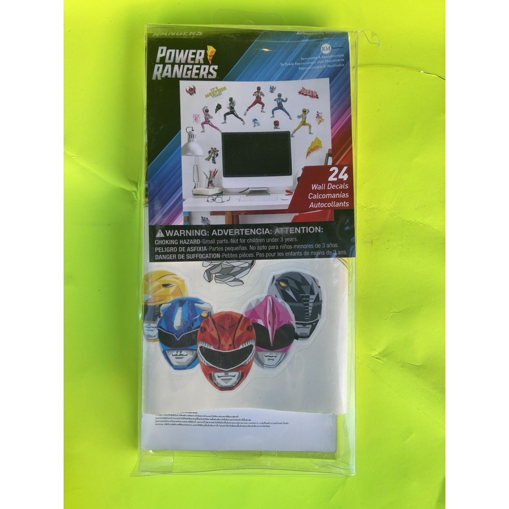 RoomMates Power Rangers Peel and Stick Wall Decals 24 Count RMK4454SCS